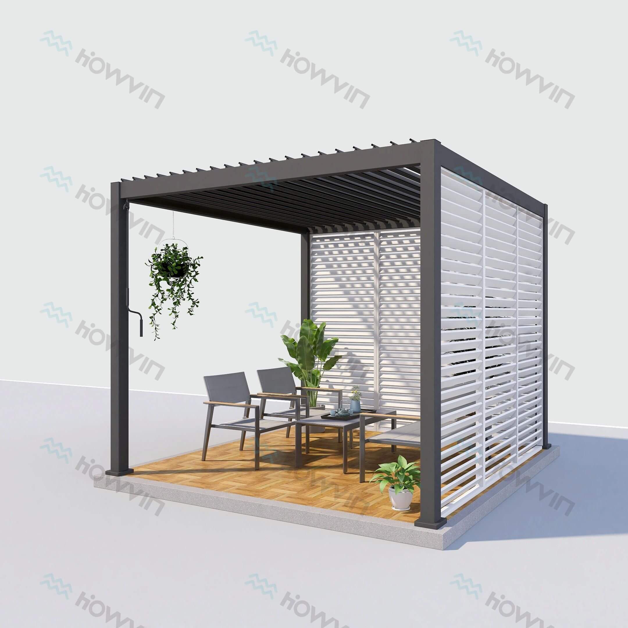 Shutter Pergola with Fence Shutter Pergola with Fence