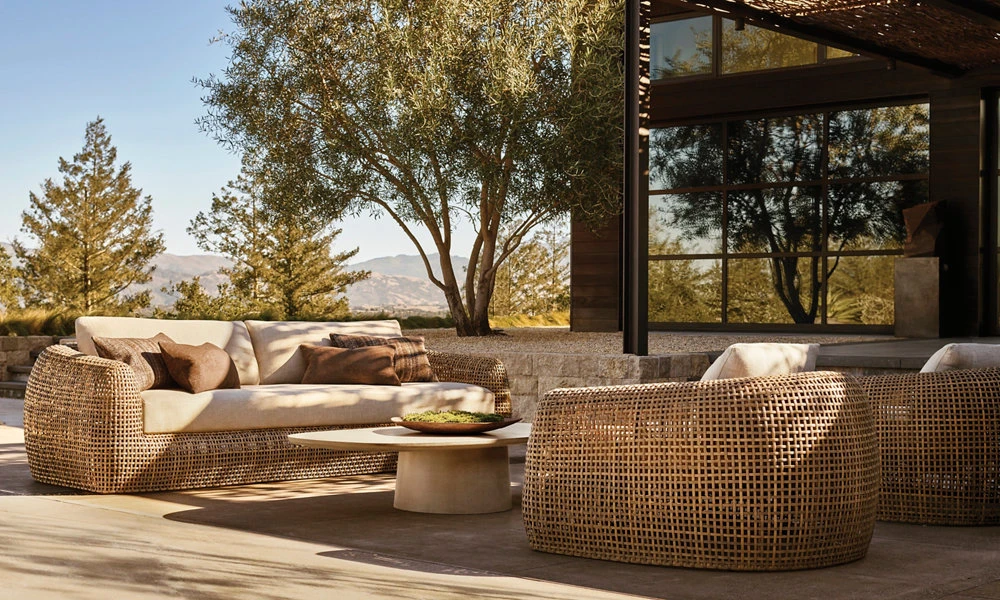 Gemini All-Weather Wicker Sofa|Lyxiga utemöbler