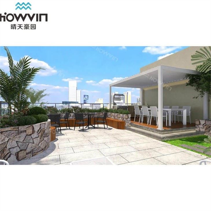 Modern Pergola Over Pool