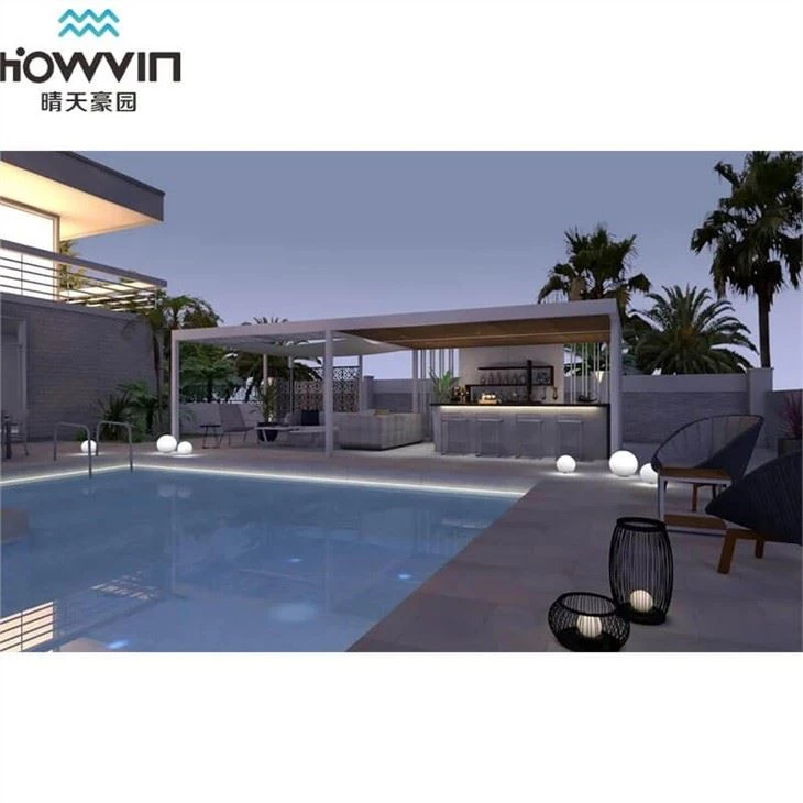 Modern Pergola Over Pool